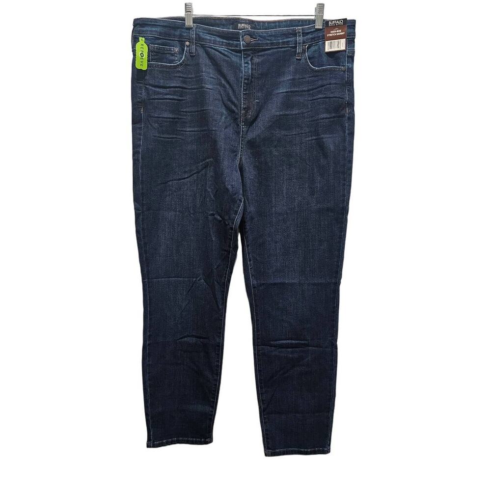 NWT Women's Buffalo David Bitton High Rise Skinny Jeans Blue SIZE 18